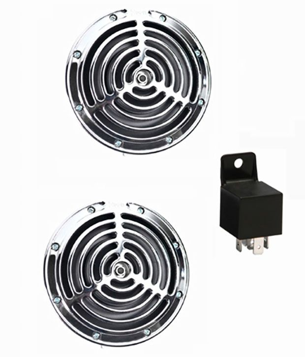 Roots Megasonic 125DB 12V24V Car Horns Set Of 2 + Relay-Tata Safari Storme